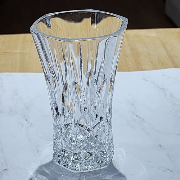 Vintage Led Cut‎ Crystal Bud Vase 5x3 Inch - Picture 5 of 16